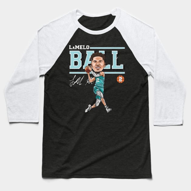 LaMelo Ball Charlotte Cartoon Baseball T-Shirt by Buya_Hamkac